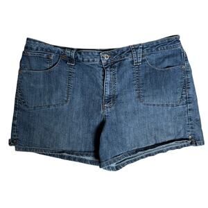 Faded Glory Vintage Women's Blue Jean Shorts Medium Wash Ladies 18